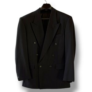 R Raspinni Uomo Black Jacket Fully lined  42R‎  Retro